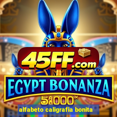 alfabeto caligrafia bonita